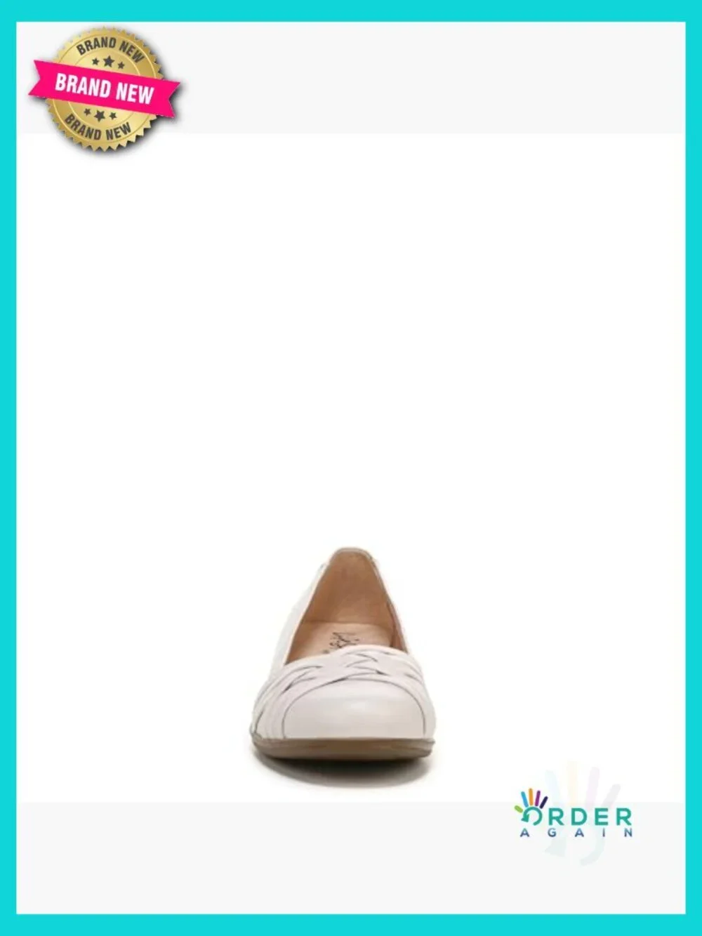 LifeStride Incredible Flat with Soft System Comfort Technology Faux Leather